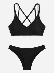 Criss Cross Bikini Swimsuit