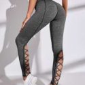 Criss Cross Cut Out Sports Leggings