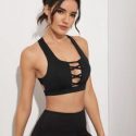 Criss Cross Front Backless Sports Bra