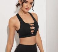 Criss Cross Front Backless Sports Bra