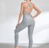 Criss Cross Textured Sports Jumpsuit