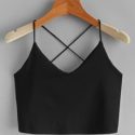 Crisscross Back Crop Cami Top