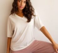 Crisscross Open Back Solid Tee