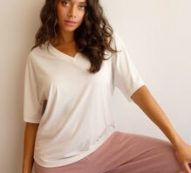 Crisscross Open Back Solid Tee