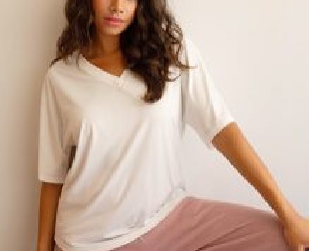 Crisscross Open Back Solid Tee