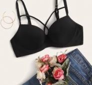 Crisscross Push Up Underwire Bra