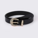 Croc Embossed Buckle Belt