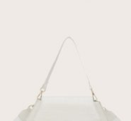 Croc Embossed Flap Shoulder Bag