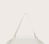 Croc Embossed Flap Shoulder Bag