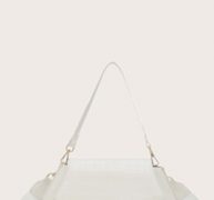 Croc Embossed Flap Shoulder Bag