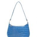 Croc Embossed Shoulder Bag