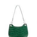 Croc Embossed Shoulder Bag