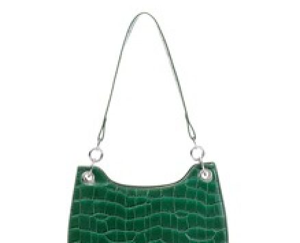 Croc Embossed Shoulder Bag