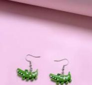 Crocodile Drop Earrings