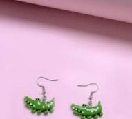 Crocodile Drop Earrings