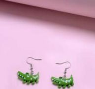 Crocodile Drop Earrings