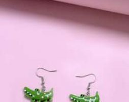 Crocodile Drop Earrings