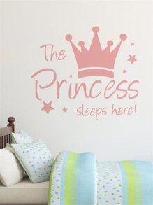 Crown Print Wall Sticker