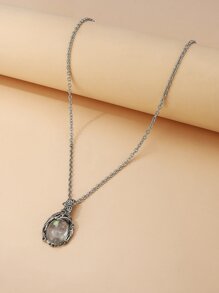 Crystal Design Pendant Necklace