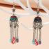Crystal Tassel Charm Jhumka Earrings