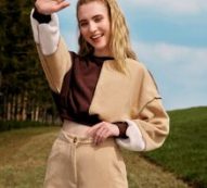 Cut And Sew Panel Top-stitching Pullover