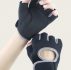 Cut Out Decor Fingerless Gloves 1pair