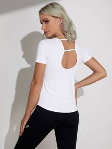 Cutout Back Sports Tee