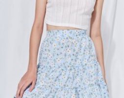 Daisy Floral Flounce Skirt