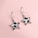 Dalmatian Graphic Drop Earrings