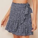 Dalmatian Print Ruffle Skirt