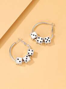 Dice Decor Earrings