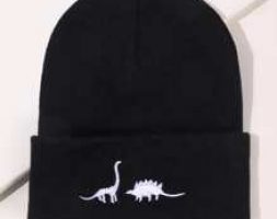 Dinosaur Embroidered Beanie