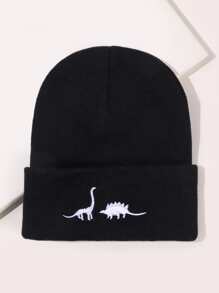 Dinosaur Embroidered Beanie