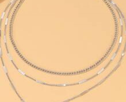 Disc Pendant Layered Chain Necklace
