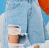 Distressed Ripped Denim Shorts