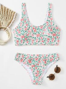 Ditsy Floral Bikini Swimsuit