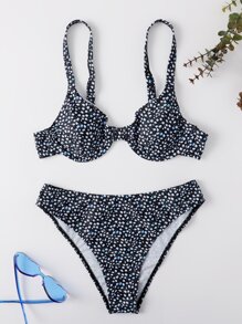 Ditsy Floral Bikini Swimsuit