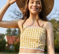 Ditsy Floral Crop Cami Top