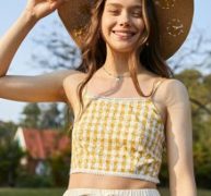 Ditsy Floral Crop Cami Top