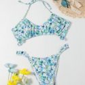 Ditsy Floral Frill Bikini Swimsuit