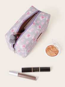 Ditsy Floral Pattern Makeup Bag