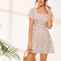 Ditsy Floral Square Neck Sundress