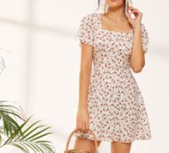 Ditsy Floral Square Neck Sundress