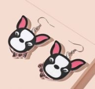 Dog Drop Earrings