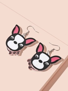 Dog Drop Earrings