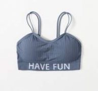 Double Strap Letter Tape Bralette