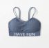 Double Strap Letter Tape Bralette