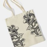 Dragon Graphic Shopper Bag