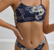 Dragon Print Bikini Swimsuit