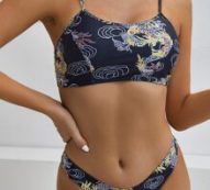 Dragon Print Bikini Swimsuit